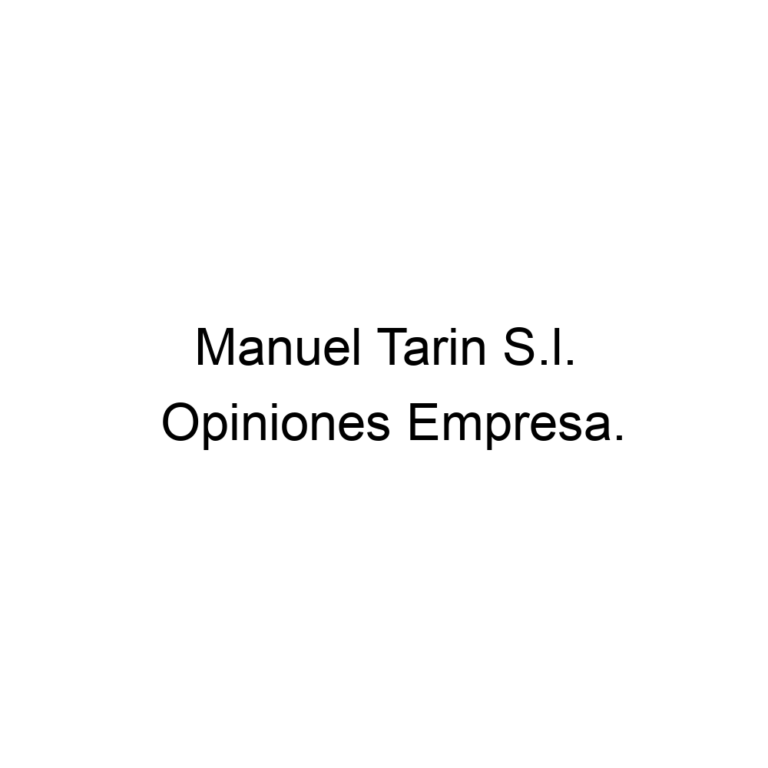 Manuel Tarin S.l. en Torrente