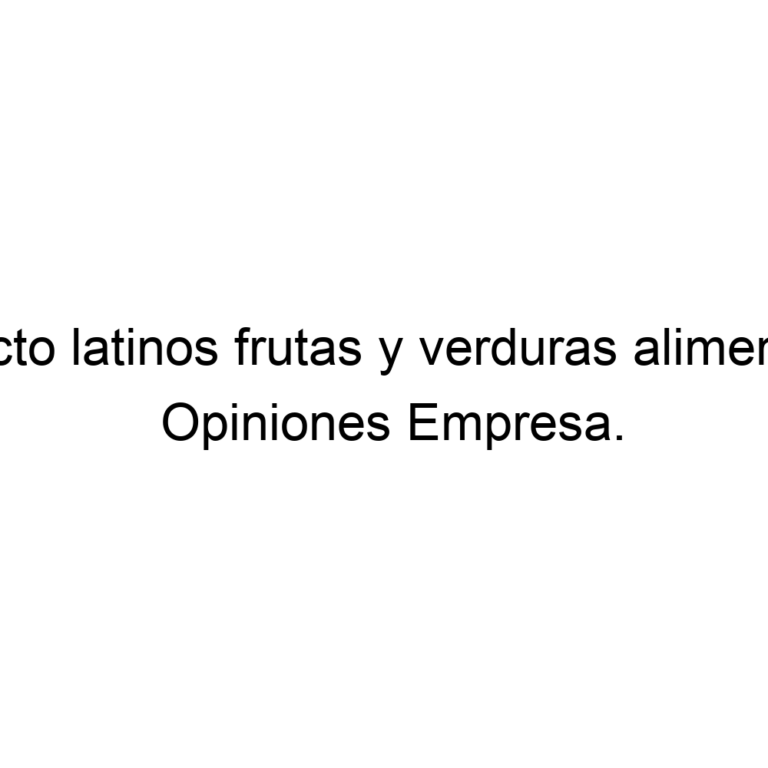 Producto latinos frutas y verduras alimentacion en Torrente
